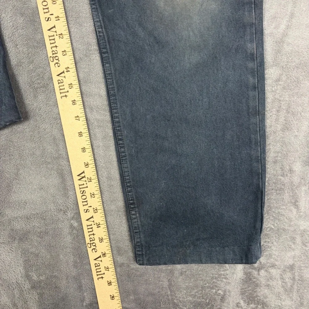 Vintage Levi's Jeans Mens 38x36 Black 501 Straight Leg Distressed Faded USA Made